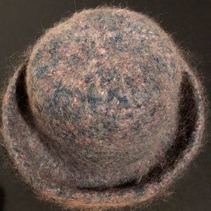 Alpaca Handmade Fun ‘n’ Fuzzy Hat in Lavender&Teal